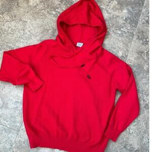 Cozy Co Red Textured Hoodie sweater, Women's size M